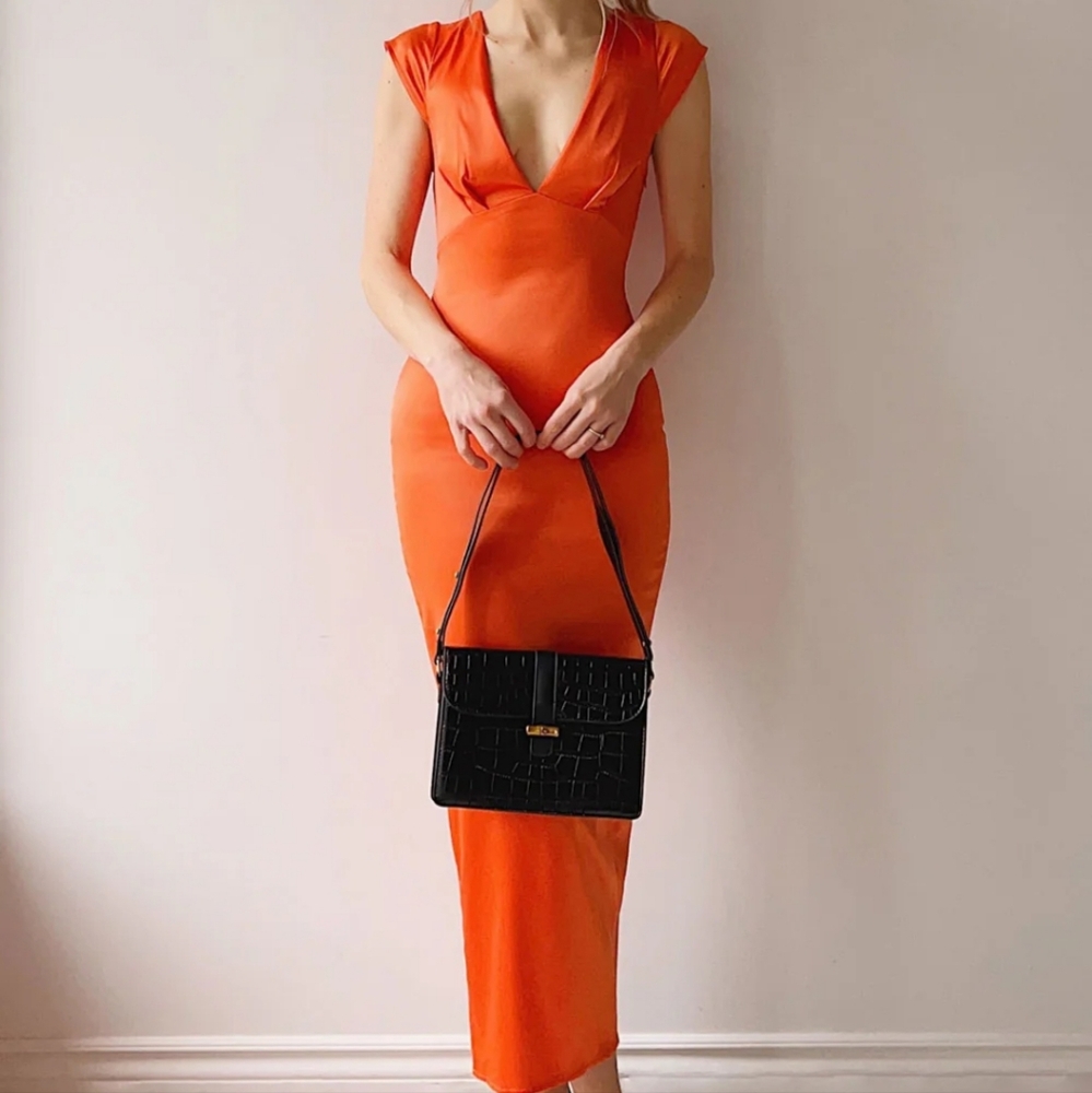 Midi Dress XS Orange